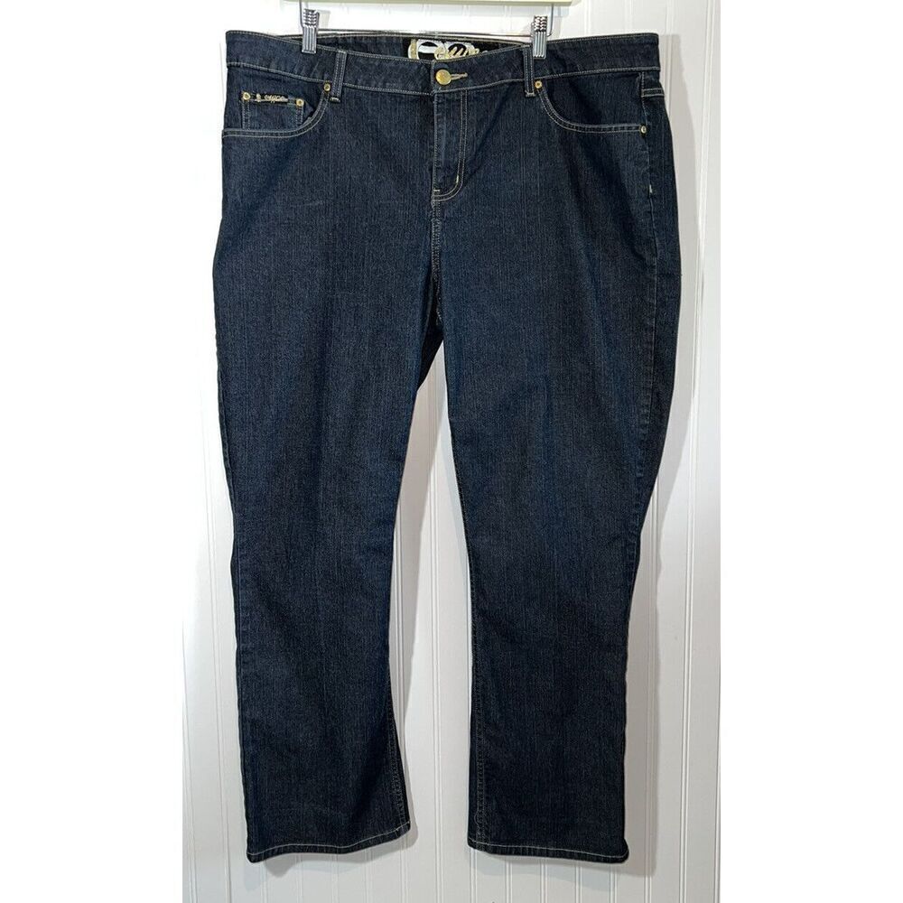 Enyce Jeans Womens Gold Detail 5 Pockets Size 22